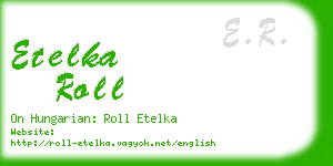 etelka roll business card